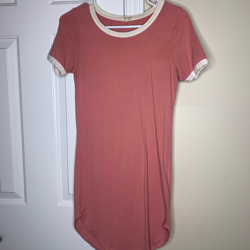 Pink midi dress